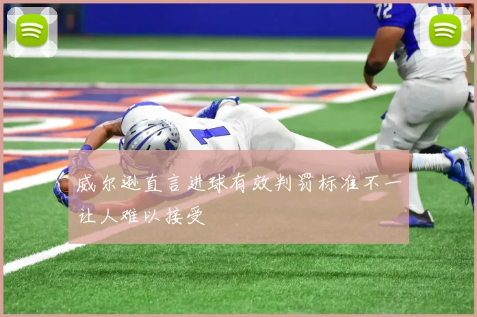 威尔逊直言进球有效判罚标准不一让人难以接受